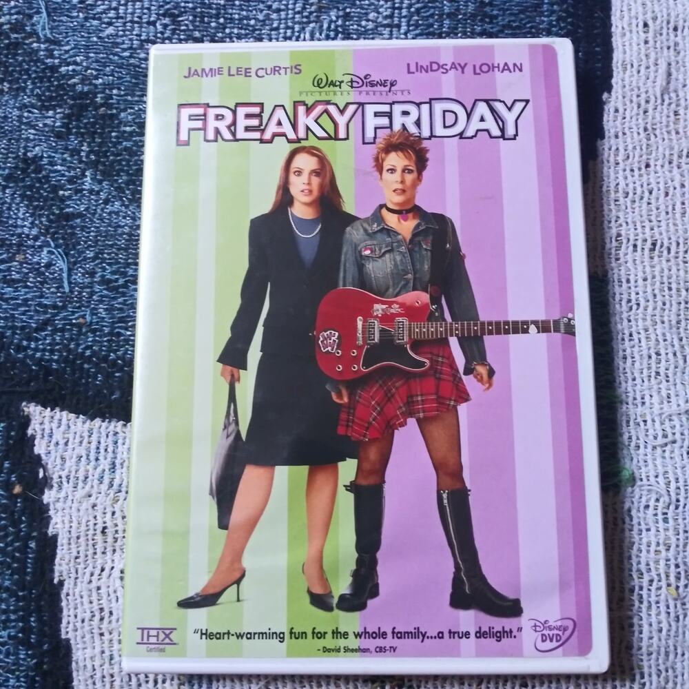 Walt Disney DVD - Freaky Friday 2003 Lindsay Lohan Jamie Lee Curtis With Insert